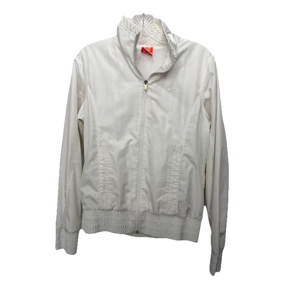 Vintage Nike Womens Track Jacket White Size Medium Nike The Athletic Dept.